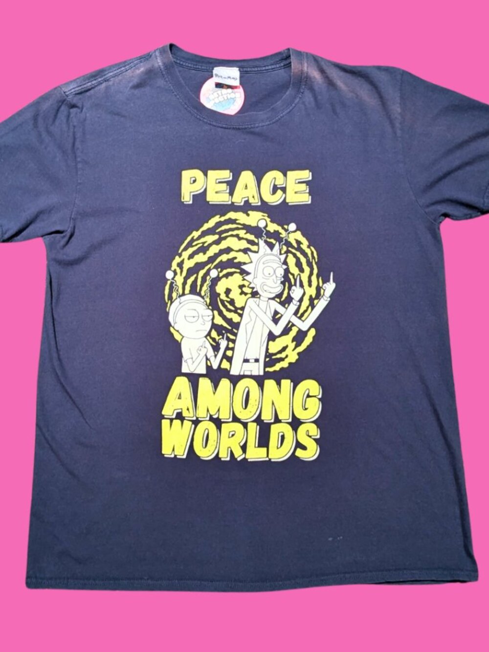 Rick and Morty ''Peace Among Worlds'' T-Shirt Size L